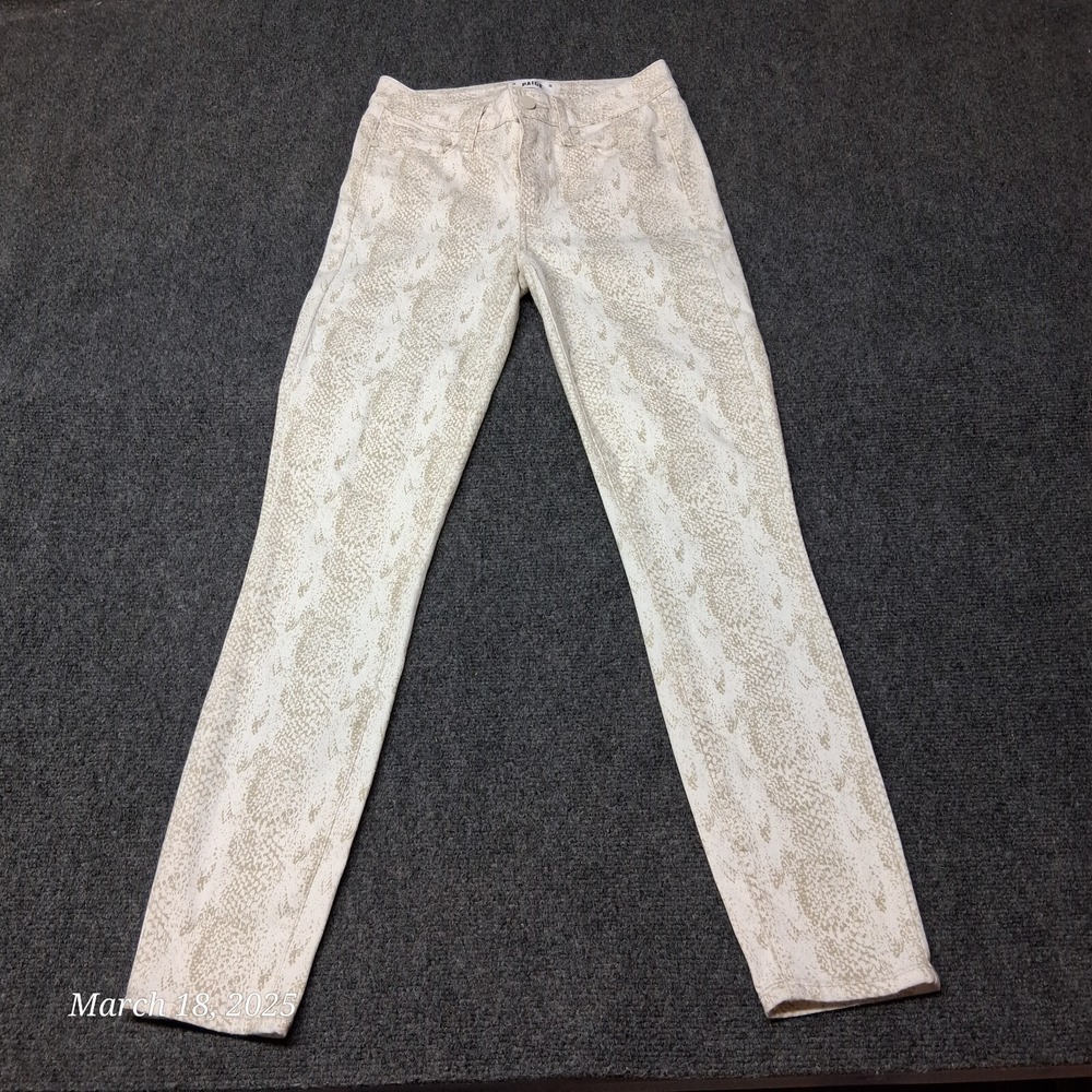 Paige Pants Women Sz 26 Hoxton Ankle Sonoran Snake Print Stretch‎